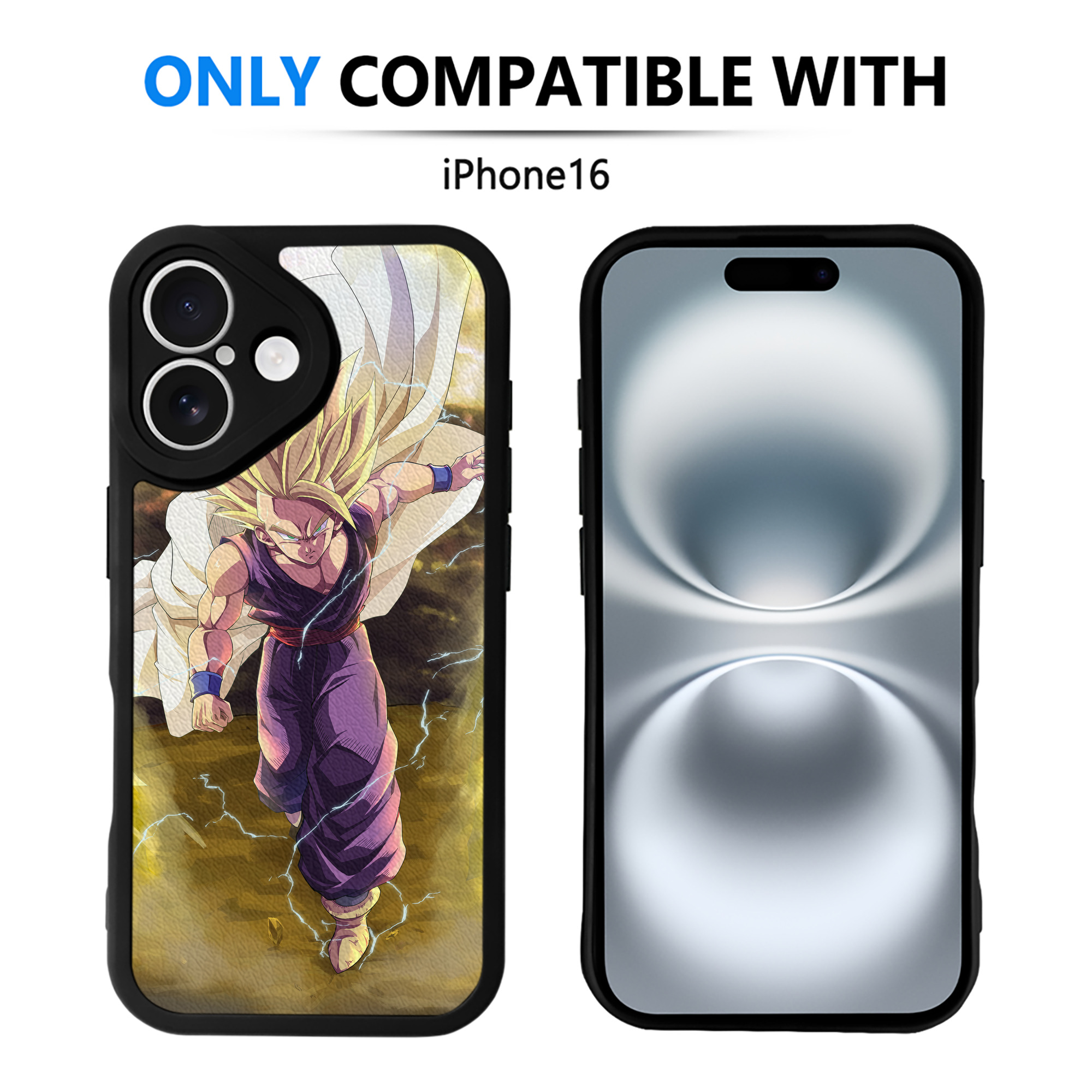 （画像用） ドラゴンボール DRAGON BALL 【iPhone 16シリーズ対応】シリコンスマホケース（レザー調） 材質：シリコン
